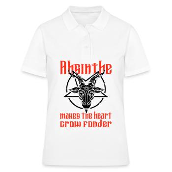 Satan Beelzebub Teufel Gothic Pentagram Mystisch - Frauen Polo Shirt - Weiß - Vorne - Ailine (174cm)
