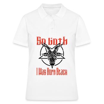 Satan Belzébuth Diable Gothique Pentagramme Mystique - Polo Femme - blanc - Devant - Ailine (174cm)