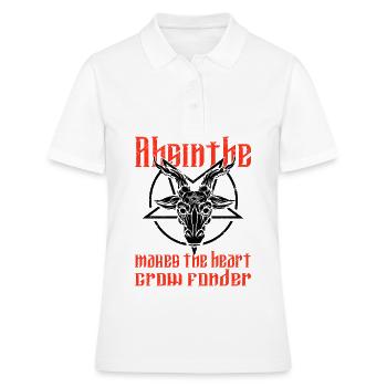 Satan Beelzebub Teufel Gothic Pentagram Mystisch - Frauen Polo Shirt - Weiß - Vorne - Ailine (174cm)