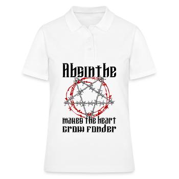 Satan Belzébuth Diable Gothique Pentagramme Mystique - Polo Femme - blanc - Devant - Ailine (174cm)