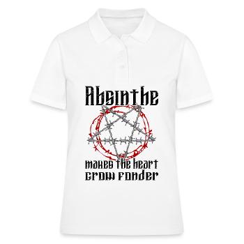 Satan Beelzebub Teufel Gothic Pentagram Mystisch - Frauen Polo Shirt - Weiß - Vorne - Ailine (174cm)