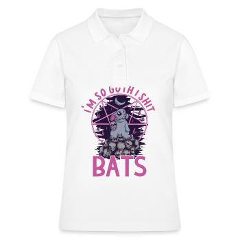 Satan Beelzebub Teufel Gothic Pentagram Mystisch - Frauen Polo Shirt - Weiß - Vorne - Ailine (174cm)