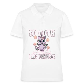 Satan Belzébuth Diable Gothique Pentagramme Mystique - Polo Femme - blanc - Devant - Ailine (174cm)