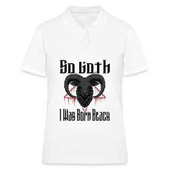 Satan Belzébuth Diable Gothique Pentagramme Mystique - Polo Femme - blanc - Devant - Ailine (174cm)