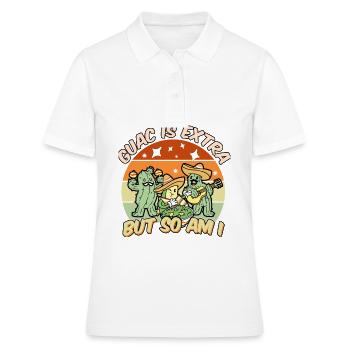 Avocat Guacamole Mexique Mexique Latino - Polo Femme - blanc - Devant - Ailine (174cm)