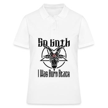 Satan Belzébuth Diable Gothique Pentagramme Mystique - Polo Femme - blanc - Devant - Ailine (174cm)