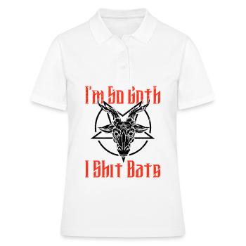 Satan Belzébuth Diable Gothique Pentagramme Mystique - Polo Femme - blanc - Devant - Ailine (174cm)
