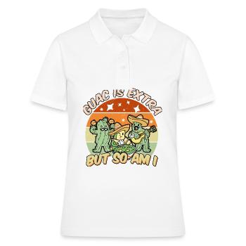 Avocat Guacamole Mexicain Mexique Latino - Polo Femme - blanc - Devant - Ailine (174cm)