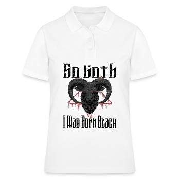 Satan Belzébuth Diable Gothique Pentagramme Mystique - Polo Femme - blanc - Devant - Ailine (174cm)