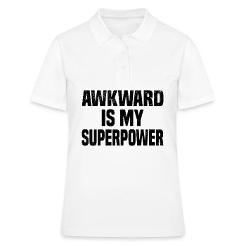 Misanthrop Menschenhasser Asozial Introvertiert - Frauen Polo Shirt - Weiß - Vorne - Ailine (174cm)