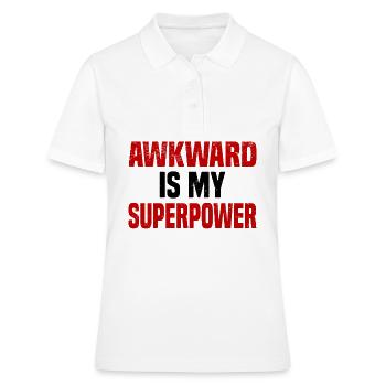 Misanthrop Menschenhasser Asozial Introvertiert - Frauen Polo Shirt - Weiß - Vorne - Ailine (174cm)