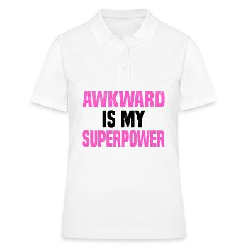 Misanthrop Menschenhasser Asozial Introvertiert - Frauen Polo Shirt - Weiß - Vorne - Ailine (174cm)