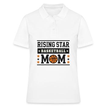 Basketball Mama eines aufstrebenden Stars - Frauen Polo Shirt - Weiß - Vorne - Ailine (174cm)