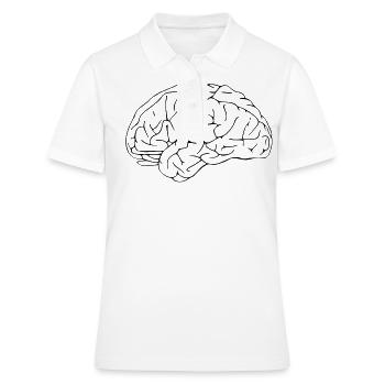 cerveau - Polo Femme - blanc - Devant - Ailine (174cm)