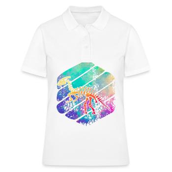 Dinosaure - Polo Femme - blanc - Devant - Ailine (174cm)