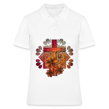 Christianity Cross - Women's Polo Shirt - white - Front - Ailine (174cm)