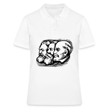 Chemnitz cadeau Karl Marx Marxisme - Polo Femme - blanc - Devant - Ailine (174cm)