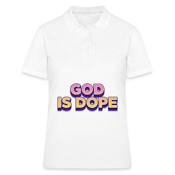 Dieu religion - Polo Femme - blanc - Devant - Ailine (174cm)