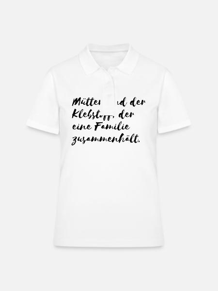 Mutterliebe - Frauen Polo Shirt - Weiß