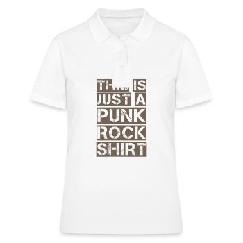 Ceci est juste une chemise Punk Rock Punker Anarchie Ges - Polo Femme - blanc - Devant - Ailine (174cm)