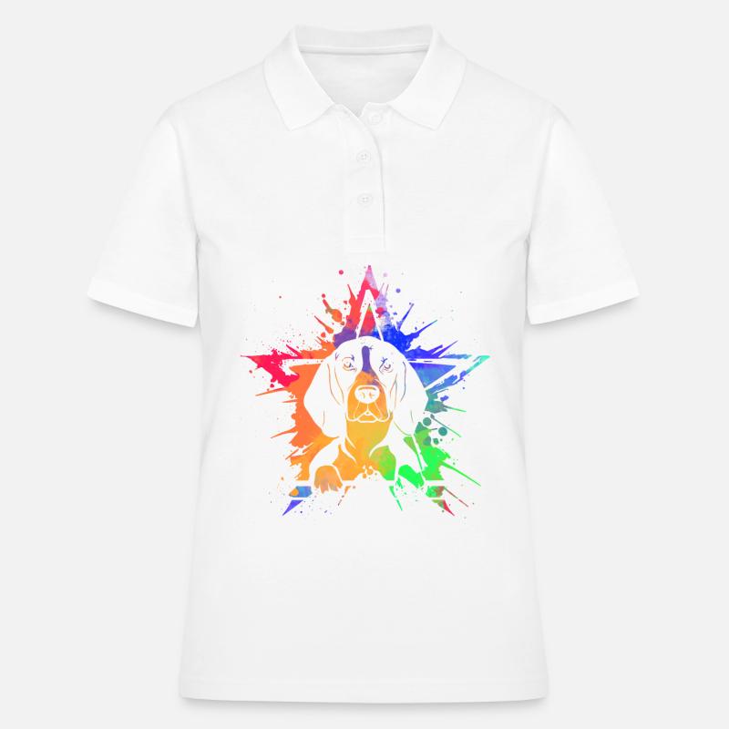Beagle - Polo Femme - blanc