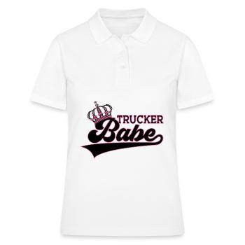 CAMIONNEUR BABE - Polo Femme - blanc - Devant - Ailine (174cm)