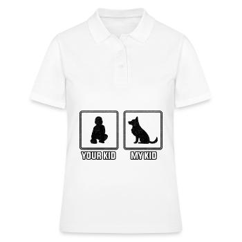 Ton enfant mon enfant - Polo Femme - blanc - Devant - Ailine (174cm)
