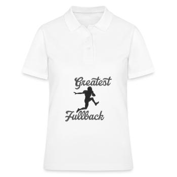 Quarterback de football américain - Polo Femme - blanc - Devant - Ailine (174cm)