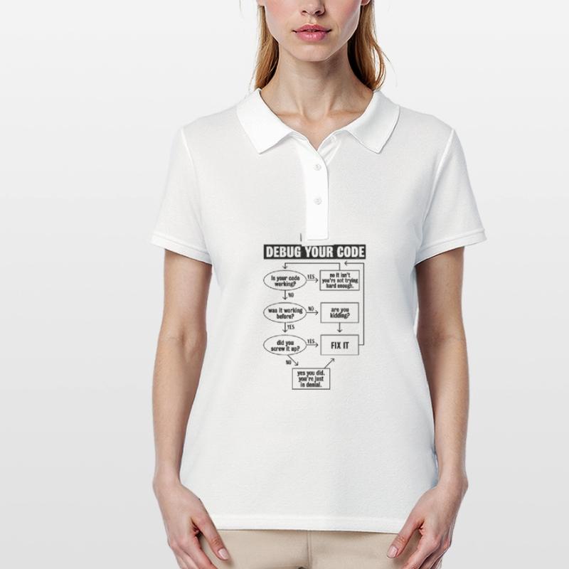 Programmiercode Codierung Lustiges Debug-Geschenk Frauen Polo Shirt