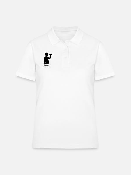 Bierbauch Logo 2 - Frauen Polo Shirt - Weiß