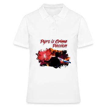 Pyro football Ultras Fan Pyrotechnic cadeau - Polo Femme - blanc - Devant - Ailine (174cm)