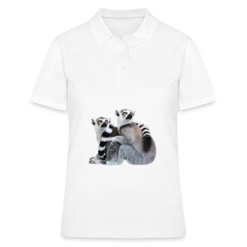 Lemur Lemur Design Men Women Gift - Women's Polo Shirt - white - Front - Ailine (174cm)