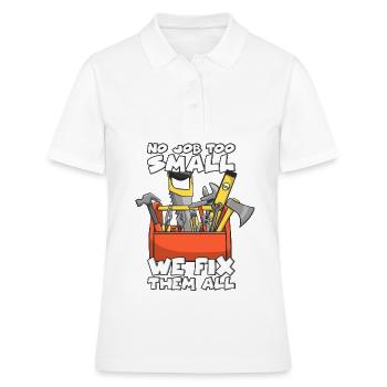 Handwerker - Frauen Polo Shirt - Weiß - Vorne - Ailine (174cm)