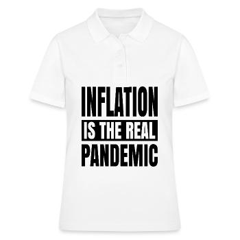 L’inflation est la véritable pandémie - Polo Femme - blanc - Devant - Ailine (174cm)
