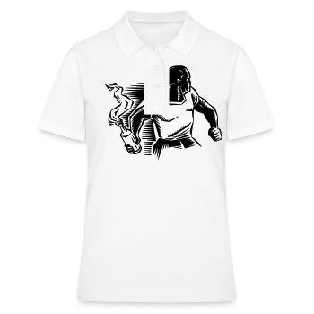 Molotov Cocktail - Frauen Polo Shirt - Weiß - Vorne - Ailine (174cm)