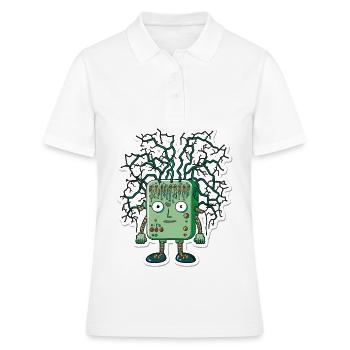Technologie des implants neuronaux - Polo Femme - blanc - Devant - Ailine (174cm)