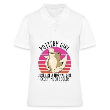 Pottery girl like a normal girl - Women's Polo Shirt - white - Front - Ailine (174cm)