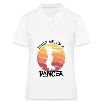 crois moi je suis danseur - Polo Femme - blanc - Devant - Ailine (174cm)
