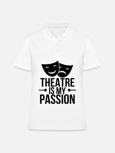 Theater - Frauen Polo Shirt - Weiß