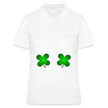 Soutien-gorge trèfle à quatre feuilles Saint-Patrick - Polo Femme - blanc - Devant - Ailine (174cm)