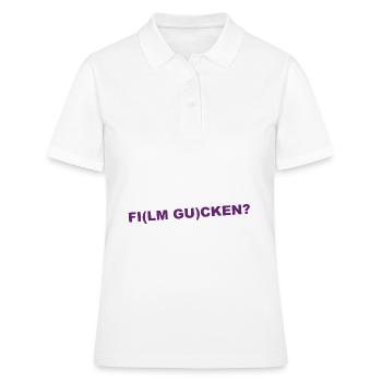 Film Gucken - Frauen Polo Shirt - Weiß - Vorne - Ailine (174cm)