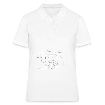 Appareil photo, appareil photo vintage, , vieil appareil photo, vieux - Polo Femme - blanc - Devant - Ailine (174cm)