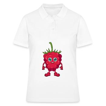 raspberry - Women's Polo Shirt - white - Front - Ailine (174cm)