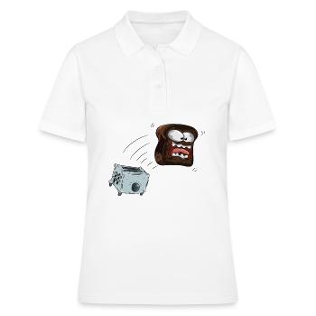 Toast Frühstück - Frauen Polo Shirt - Weiß - Vorne - Ailine (174cm)