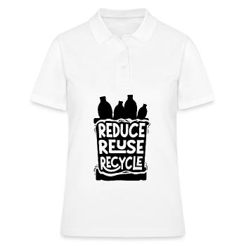 Recyclage du plastique - Polo Femme - blanc - Devant - Ailine (174cm)