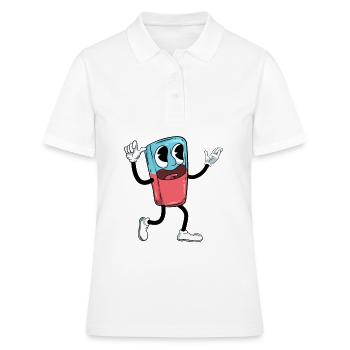 Eraser School - Women's Polo Shirt - white - Front - Ailine (174cm)