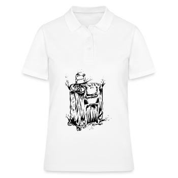 Valise Voyage - Polo Femme - blanc - Devant - Ailine (174cm)