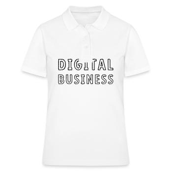 Digital Business Online Marketing - Frauen Polo Shirt - Weiß - Vorne - Ailine (174cm)