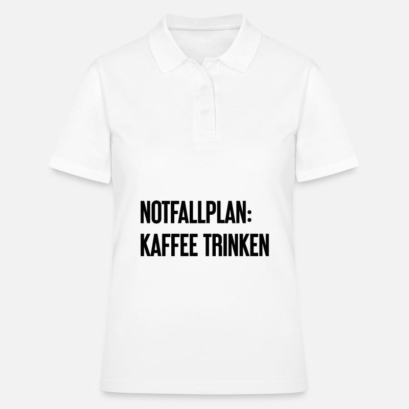 Coffee Contingency Plan - Women's Polo Shirt - white