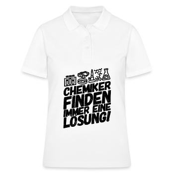 Chemiker chemisch Chemie - Frauen Polo Shirt - Weiß - Vorne - Ailine (174cm)
